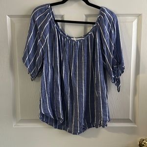 H&M - Smock Stripe Top